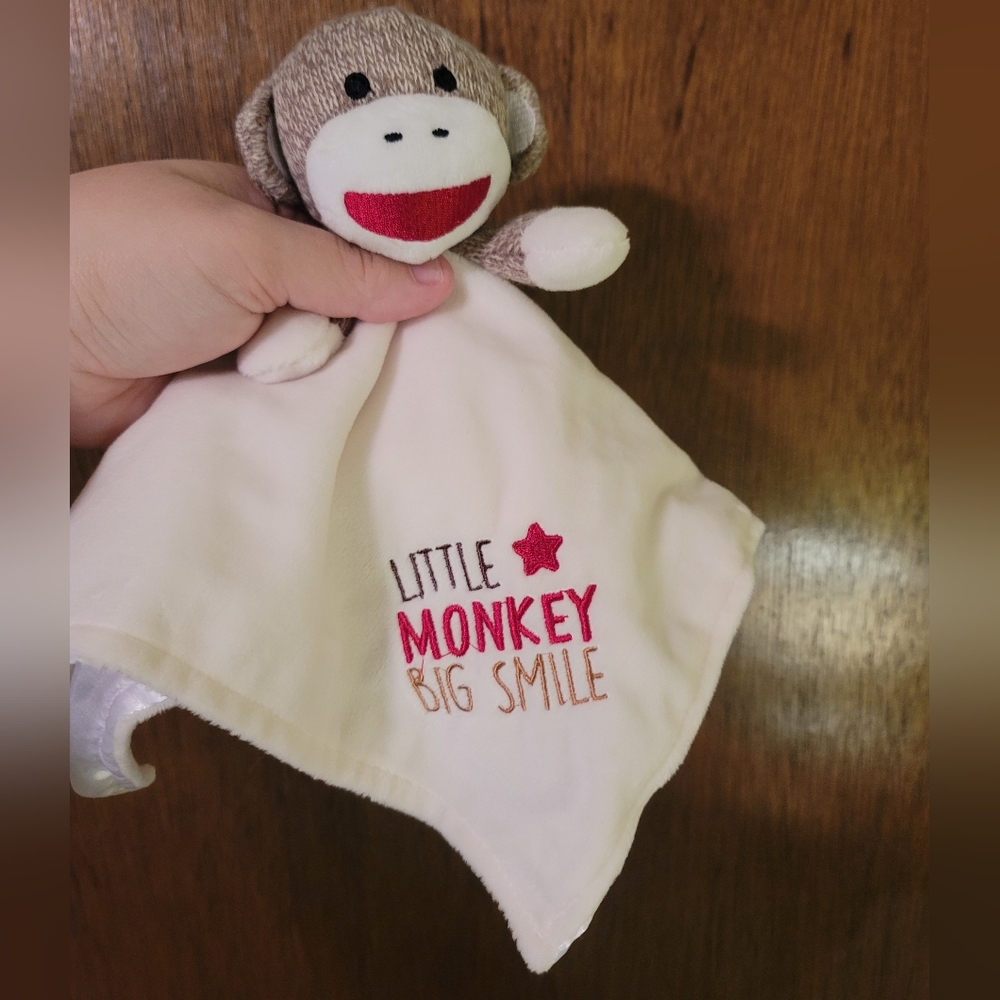Sock Monkey Lovey Blanket